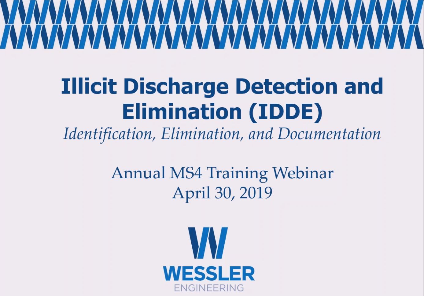 [Webinar Recording] Illicit Discharge Detection And Elimination